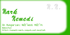 mark nemedi business card